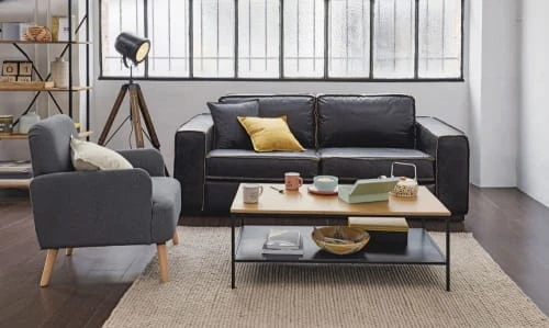 Fauteuil gris anthracite Maisons Du Monde Fauteuils Fauteuil Gris Anthracite -Fauteuils Shop fauteuil gris anthracite 1000 3 3 175647 10