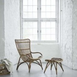 Sika Design Fauteuils Fauteuil Haut Dossier En Rotin Antique -Fauteuils Shop fauteuil haut dossier en rotin antique 2