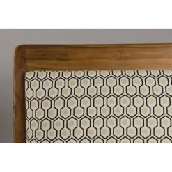 MACABANE Fauteuils Fauteuil Hexago En Teck Tissu Vert -Fauteuils Shop fauteuil hexago en teck tissu vert 2