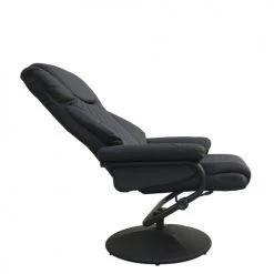 MOYCOR Fauteuils Fauteuil Inclinable Avec Repose Pieds En Fer Noir -Fauteuils Shop fauteuil inclinable avec repose pieds en fer noir 2