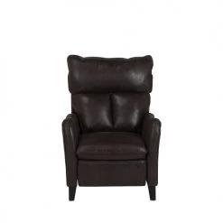 Beliani Fauteuils Fauteuil Inclinable En Tissu Marron -Fauteuils Shop fauteuil inclinable en tissu marron 2