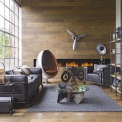 Maisons Du Monde Fauteuils Fauteuil Indus à Roulettes En Cuir Noir Et Métal -Fauteuils Shop fauteuil indus a roulettes en cuir noir et metal 1000 15 20 198337 5