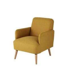 Maisons Du Monde Fauteuils Fauteuil Jaune Et HĂȘtre