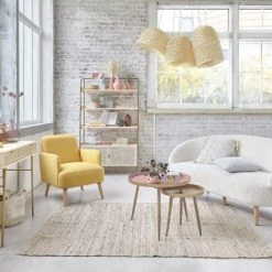 Maisons Du Monde Fauteuils Fauteuil Jaune Et Hêtre -Fauteuils Shop fauteuil jaune et hetre 1000 5 20 209530 5