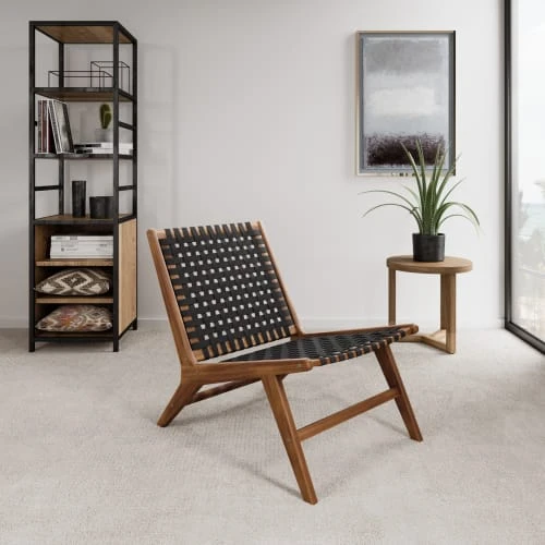 Fauteuil lounge en bimatière 1 place noir Baita Fauteuils Fauteuil Lounge En Bimatière 1 Place Noir -Fauteuils Shop fauteuil lounge en bimatiere 1 place noir 1