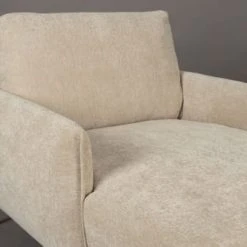 Dutchbone Fauteuils Fauteuil Lounge En Tissu Beige -Fauteuils Shop fauteuil lounge en tissu beige 2