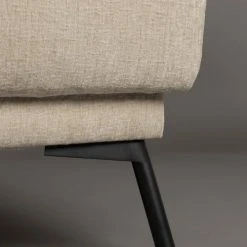 Dutchbone Fauteuils Fauteuil Lounge En Tissu Beige -Fauteuils Shop fauteuil lounge en tissu beige 5