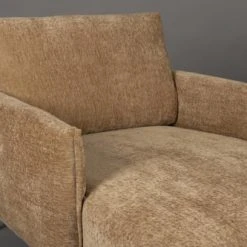 Dutchbone Fauteuils Fauteuil Lounge En Tissu Camel -Fauteuils Shop fauteuil lounge en tissu camel 2