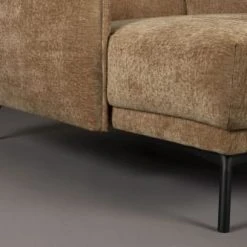 Dutchbone Fauteuils Fauteuil Lounge En Tissu Camel -Fauteuils Shop fauteuil lounge en tissu camel 4