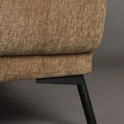 Dutchbone Fauteuils Fauteuil Lounge En Tissu Camel -Fauteuils Shop fauteuil lounge en tissu camel 5