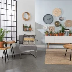 Zuiver Fauteuils Fauteuil Lounge En Tissu Cotelé Gris Froid -Fauteuils Shop fauteuil lounge en tissu cotele gris froid 3