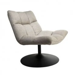 Dutchbone Fauteuils Fauteuil Lounge En Tissu Gris