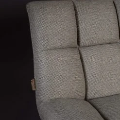 Dutchbone Fauteuils Fauteuil Lounge En Tissu Gris -Fauteuils Shop fauteuil lounge en tissu gris 5