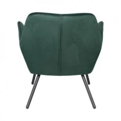 Drawer Fauteuils Fauteuil Lounge En Velours Vert Forêt -Fauteuils Shop fauteuil lounge en velours vert foret 5