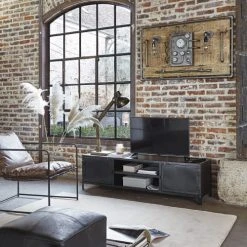 Maisons Du Monde Fauteuils Fauteuil Marron Vieilli Et Métal Noir -Fauteuils Shop fauteuil marron vieilli et metal noir 1000 0 16 187017 7