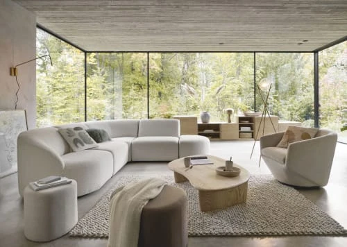 Fauteuil pivotant blanc chiné et pin Maisons Du Monde Fauteuils Fauteuil Pivotant Blanc Chiné Et Pin -Fauteuils Shop fauteuil pivotant blanc chine et pin 1000 4 17 209937 5