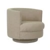 Now’s Home Fauteuils Fauteuil Pivotant En Lin Beige