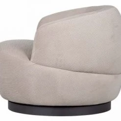 Mathi Design Fauteuils Fauteuil Pivotant En Velours Naturel -Fauteuils Shop fauteuil pivotant en velours naturel 5