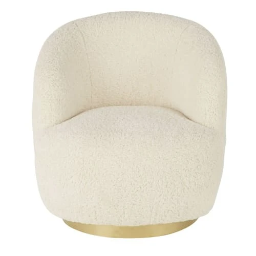 Fauteuil pivotant imitation fourrure écrue Maisons Du Monde Fauteuils Fauteuil Pivotant Imitation Fourrure écrue -Fauteuils Shop fauteuil pivotant imitation fourrure ecrue 1000 8 20 216418 2