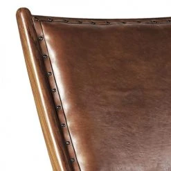 MOYCOR Fauteuils Fauteuil Pliant En Cuir Marron -Fauteuils Shop fauteuil pliant en cuir marron 2