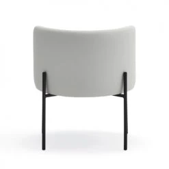 TEULAT Fauteuils Fauteuil Rembourré En Gris Clair Et Pied En Métal 4 TEULAT Fauteuils Fauteuil Rembourré En Gris Clair Et Pied En Métal -Fauteuils Shop fauteuil rembourre en gris clair et pied en metal 4