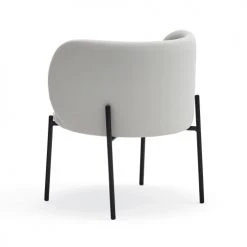 TEULAT Fauteuils Fauteuil Rembourré En Gris Clair Et Pied En Métal 5 TEULAT Fauteuils Fauteuil Rembourré En Gris Clair Et Pied En Métal -Fauteuils Shop fauteuil rembourre en gris clair et pied en metal 5