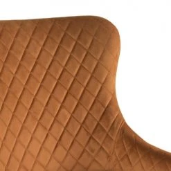 MOYCOR Fauteuils Fauteuil Rembourré Velours Orange -Fauteuils Shop fauteuil rembourre velours orange 4