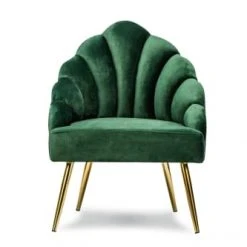 Nordlys Fauteuils Fauteuil Retro En Métal Et Velours Vert -Fauteuils Shop fauteuil retro en metal et velours vert 2