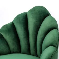 Nordlys Fauteuils Fauteuil Retro En Métal Et Velours Vert -Fauteuils Shop fauteuil retro en metal et velours vert 3