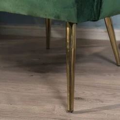 Nordlys Fauteuils Fauteuil Retro En Métal Et Velours Vert -Fauteuils Shop fauteuil retro en metal et velours vert 5