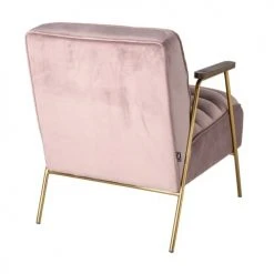 Mathi Design Fauteuils Fauteuil Retro En Velours Rose -Fauteuils Shop fauteuil retro en velours rose 2