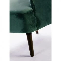 Drawer Fauteuils Fauteuil Rétro Velours Vert Forêt -Fauteuils Shop fauteuil retro velours vert foret 2