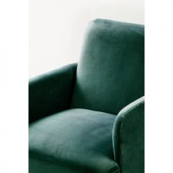 Drawer Fauteuils Fauteuil Rétro Velours Vert Forêt -Fauteuils Shop fauteuil retro velours vert foret 4