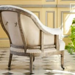 PIB Fauteuils Fauteuil Rond En Tissu Beige -Fauteuils Shop fauteuil rond en tissu beige 3