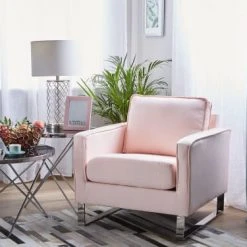 Beliani Fauteuils Fauteuil Rose -Fauteuils Shop fauteuil rose 1