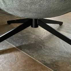 Mathi Design Fauteuils Fauteuil Rotatif En Velours Bleu -Fauteuils Shop fauteuil rotatif en velours bleu 4