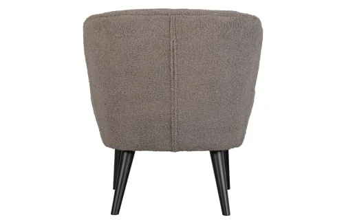 Fauteuil salon en tissu super doux boue Woood Fauteuils Fauteuil Salon En Tissu Super Doux Boue -Fauteuils Shop fauteuil salon en tissu super doux boue 3