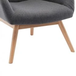 Moloo Fauteuils Fauteuil Scandinave Tissu Gris Pieds Bois -Fauteuils Shop fauteuil scandinave tissu gris pieds bois 5