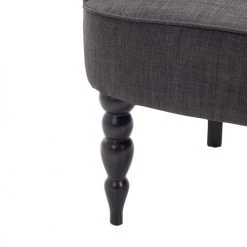 Beliani Fauteuils Fauteuil Tapissé En Tissu Gris Foncé -Fauteuils Shop fauteuil tapisse en tissu gris fonce 5