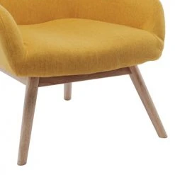 Moloo Fauteuils Fauteuil Tissu Curry Pieds Bois -Fauteuils Shop fauteuil tissu curry pieds bois 5