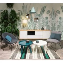 Zago Fauteuils Fauteuil Tissu Et Métal Gris Clair Design -Fauteuils Shop fauteuil tissu et metal gris clair design 2