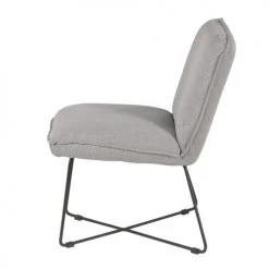 Zago Fauteuils Fauteuil Tissu Et Métal Gris Clair Design -Fauteuils Shop fauteuil tissu et metal gris clair design 4