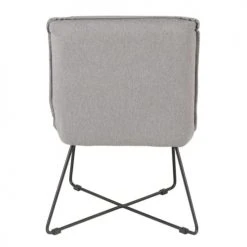 Zago Fauteuils Fauteuil Tissu Et Métal Gris Clair Design -Fauteuils Shop fauteuil tissu et metal gris clair design 5