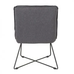 Zago Fauteuils Fauteuil Tissu Et Métal Gris Foncé Design -Fauteuils Shop fauteuil tissu et metal gris fonce design 5