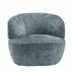 Signature Fauteuils Fauteuil Ultra Moelleux Avec Structure Métal Bleu Océan - L83 Cm