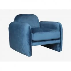 Artecosy Fauteuils Fauteuil Velours Bleu -Fauteuils Shop fauteuil velours bleu 3