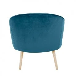 Zago Fauteuils Fauteuil Velours Bleu Foncé -Fauteuils Shop fauteuil velours bleu fonce 3