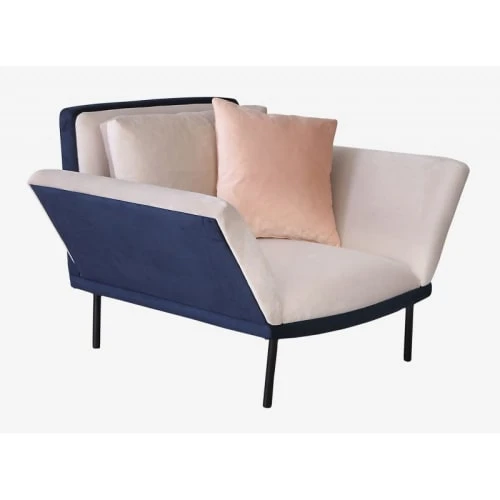 Fauteuil velours et métal noir beige Artecosy Fauteuils Fauteuil Velours Et Métal Noir Beige -Fauteuils Shop fauteuil velours et metal noir beige 2