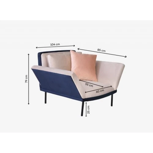 Fauteuil velours et métal noir beige Artecosy Fauteuils Fauteuil Velours Et Métal Noir Beige -Fauteuils Shop fauteuil velours et metal noir beige 5