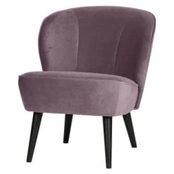 Woood Fauteuils Fauteuil Velours Lila -Fauteuils Shop fauteuil velours lila 2